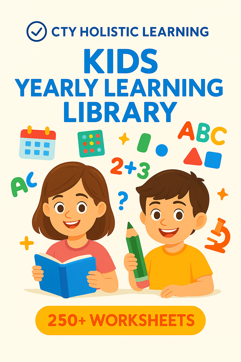 Kids Yearly Learning Library (250+ Worksheets)