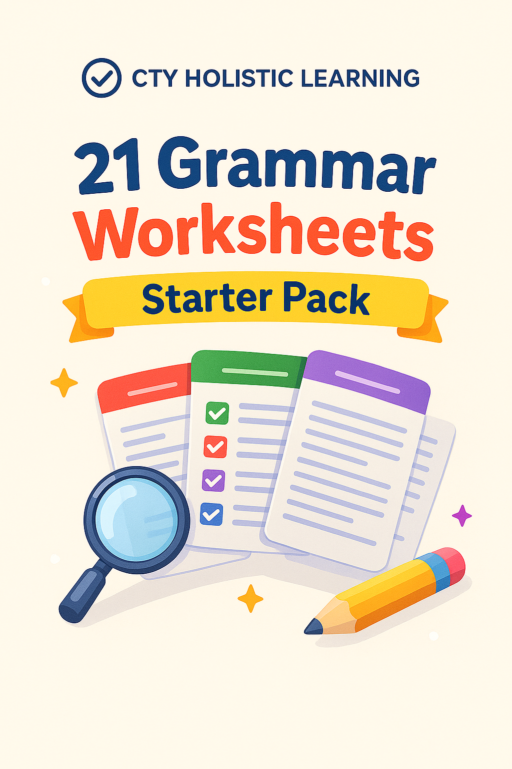21 Grammar Worksheets Starter Pack